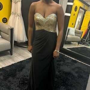 Black And Gold Dress